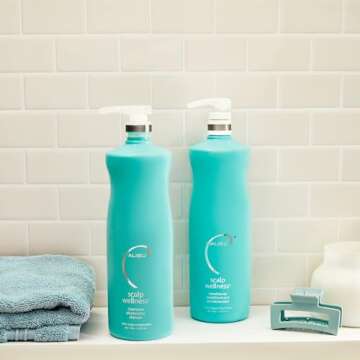 Malibu C Scalp Wellness Hair Shampoo - Sulfate-Free & Moisturizing Shampoo - Nourishing Scalp Care w...