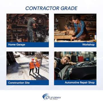 California Air Tools 2010A 1.0 HP Ultra Quiet and Oil-Free Air Compressor, 2 Gallon Aluminum Tank, 60 dBA Noise Level, Silver