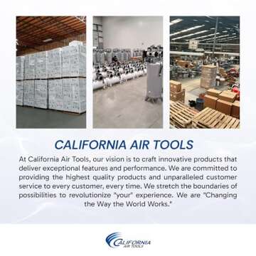 California Air Tools 2010A 1.0 HP Ultra Quiet and Oil-Free Air Compressor, 2 Gallon Aluminum Tank, 60 dBA Noise Level, Silver