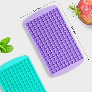 Upgrade Silicone Mini Ice Cube Trays for Easy Ice Making