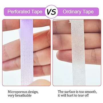 EBANKU 6 Rolls Breathable Eyelash Extension Tape (Purple)