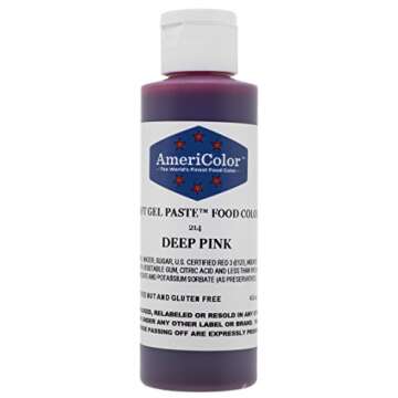 Americolor Soft Gel Paste Food Color, 4.5-Ounce, Deep Pink