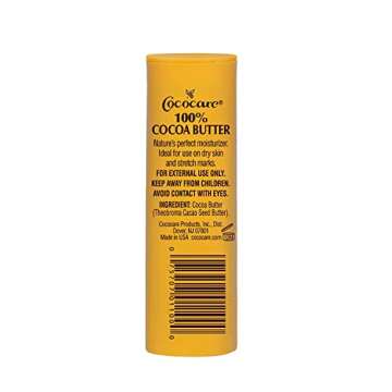 Cococare 100% Cocoa Butter Stick - All-Natural Cocoa Butter Emollient for Ultimate Skin Hydration & ...