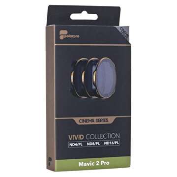 PolarPro Vivid Filter Collection (ND4/PL, ND8/PL, ND16/PL DJI Mavic 2 Filters) for DJI Mavic 2 Pro