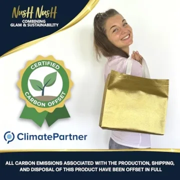 Nush Nush Large Gold Reusable Gift Bags Set of 15