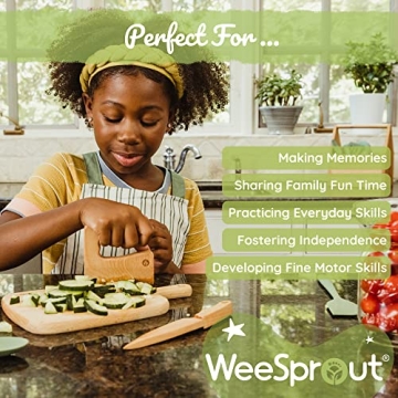 WeeSprout Little Chef Kids Cooking Set 14 Piece