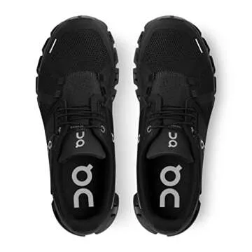 On Women's Cloud 5 Sneakers, All Black, 9