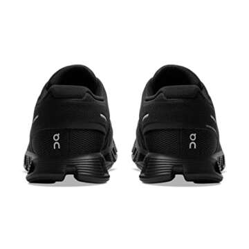 On Women's Cloud 5 Sneakers, All Black, 9