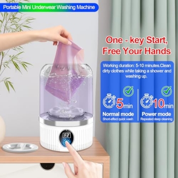 Portable Mini Washing Machine for Travel and Apartments