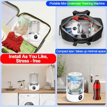 Portable Mini Washing Machine for Travel and Apartments
