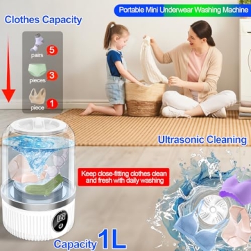 Portable Mini Washing Machine for Travel and Apartments