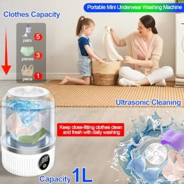 Portable Mini Washing Machine for Travel and Apartments
