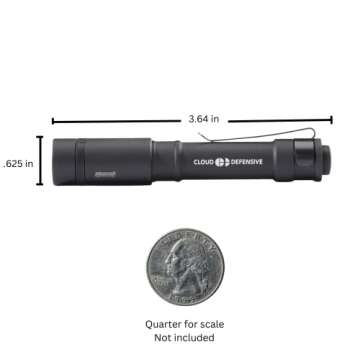 Cloud Defensive Chicro Admin Light 350 Lumen USB Rechargeable Pocket Flashlight EDC Black