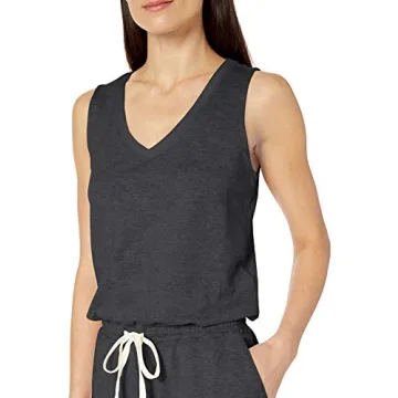 Amazon Essentials Women's Terry Fleece Romper for Summer