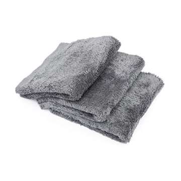 The Rag Company - Eagle Edgeless 600 (3-Pack) Professional Korean 70/30 Blend Super Plush, Microfibe...