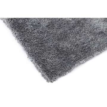 The Rag Company - Eagle Edgeless 600 (3-Pack) Professional Korean 70/30 Blend Super Plush, Microfiber Auto Detailing Towels, Buffing & Polishing, 600gsm, 16in x 16in, Dark Grey