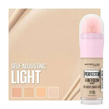 Maybelline New York Instant Age Rewind Instant Perfector 4-In-1 Glow Makeup, Light