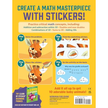 Learn by Sticker Addition and Subtraction Fun for Kids