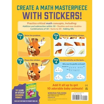 Learn by Sticker Addition and Subtraction Fun for Kids