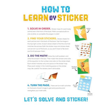 Learn by Sticker Addition and Subtraction Fun for Kids
