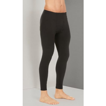 Thermajohn Long Johns for Men, Thermal Underwear for Men Long Underwear Mens Leggings Thermal Pants Men Cold Weather Bottoms (Black, X-Small)