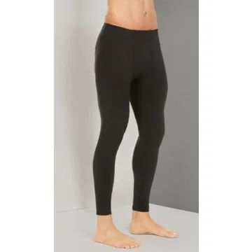 Thermajohn Long Johns for Men, Thermal Underwear for Men Long Underwear Mens Leggings Thermal Pants Men Cold Weather Bottoms (Black, X-Small)