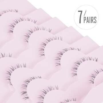 Eyelashes False Bottom Lashes Lower Lashes Fake Bottom Eyelashes 7 Pairs R-2