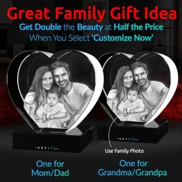 Personalized 3D Crystal Photo Gift for Your Wife