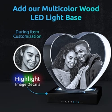 Personalized 3D Crystal Photo Gift for Your Wife