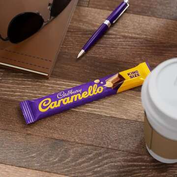 CADBURY CARAMELLO Milk Chocolate Caramel King Size, Candy Bars, 2.7 oz (18 Count)