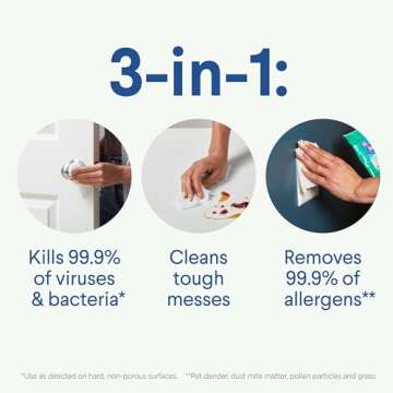 Clorox Disinfecting On The Go Travel Wipes, Household Essentials, Fresh Scent, 9 Count, Pack of 1 (Package May Vary)