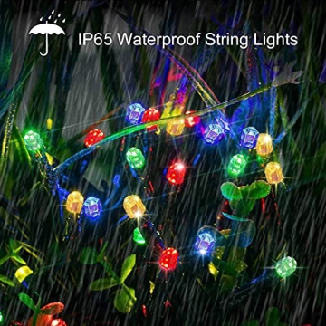 Ucutely Solar String Lights, 115 Ft Bright & Colorful Decor