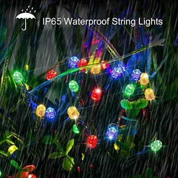 Ucutely Solar String Lights, 115 Ft Bright & Colorful Decor