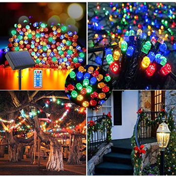 Ucutely Solar String Lights, 115 Ft Bright & Colorful Decor