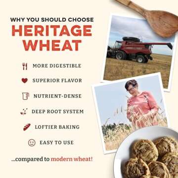 Sunrise Flour Mill Heritage Organic White Flour | USDA Organic All Purpose Flour Unbleached - Non-GM...