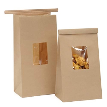BagDream Bakery Bags 50 Pcs Grease Resistant Paper