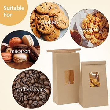BagDream Bakery Bags 50 Pcs Grease Resistant Paper