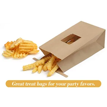 BagDream Bakery Bags 50 Pcs Grease Resistant Paper