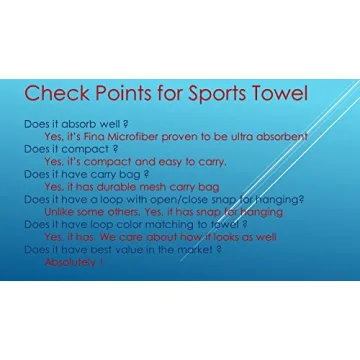 FINA Sports Microfiber Towel: Ultra Absorbent & Compact
