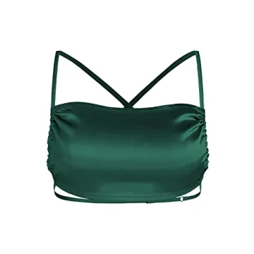 ZAFUL Women's 2 Piece Silky Satin One Shoulder Mini Dress