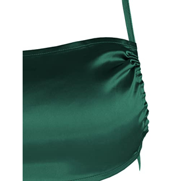 ZAFUL Women's 2 Piece Silky Satin One Shoulder Mini Dress