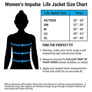 O'Brien Women's Impulse Life Jacket for Water Activities