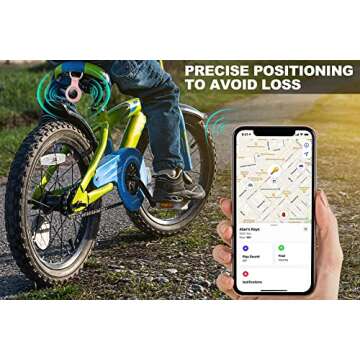 [4-Pack] AirTag Holder - Silicone Case for AirTag Keychain for Keys, Bags, Luggage, Pet Collars - An...