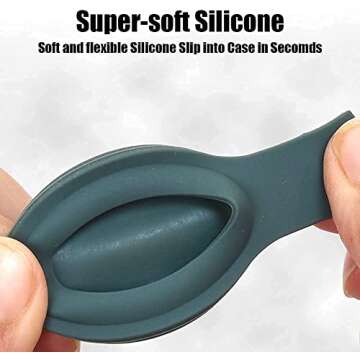 [4-Pack] AirTag Holder - Silicone Case for AirTag Keychain for Keys, Bags, Luggage, Pet Collars - Anti-Lost and Scratch-Resistant Design for Apple AirTags 2021