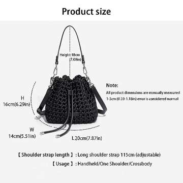 Fashion Hollow Bucket Tote Bag for Women – Chic & Elegant