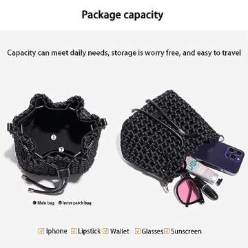 Fashion Hollow Bucket Tote Bag for Women – Chic & Elegant