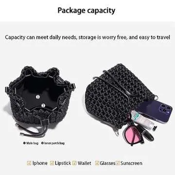 Fashion Hollow Bucket Tote Bag for Women – Chic & Elegant