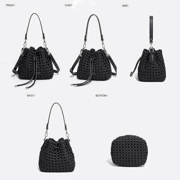 Fashion Hollow Bucket Tote Bag for Women – Chic & Elegant