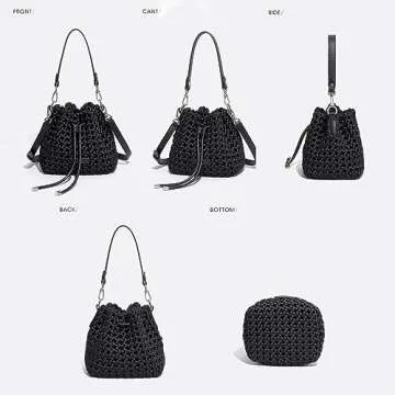Fashion Hollow Bucket Tote Bag for Women – Chic & Elegant