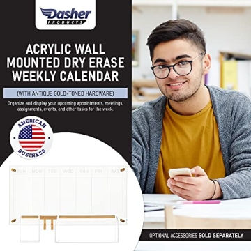 Acrylic Wall Calendar - Stylish Weekly Planner for Organization